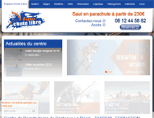 Tablet Screenshot of parachute-gironde.fr
